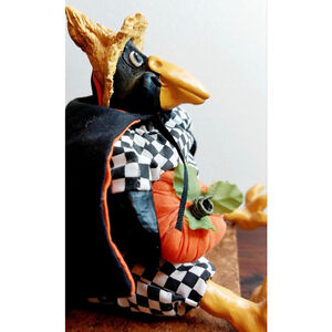 Vintage 1990s Russ Berrie & Co “Cornpone” Scarecrow - Stuffed Halloween Crow